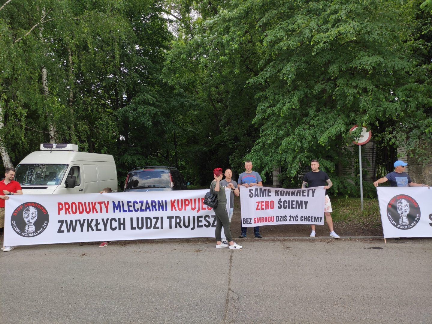 Nowy Sącz protest pod OSM