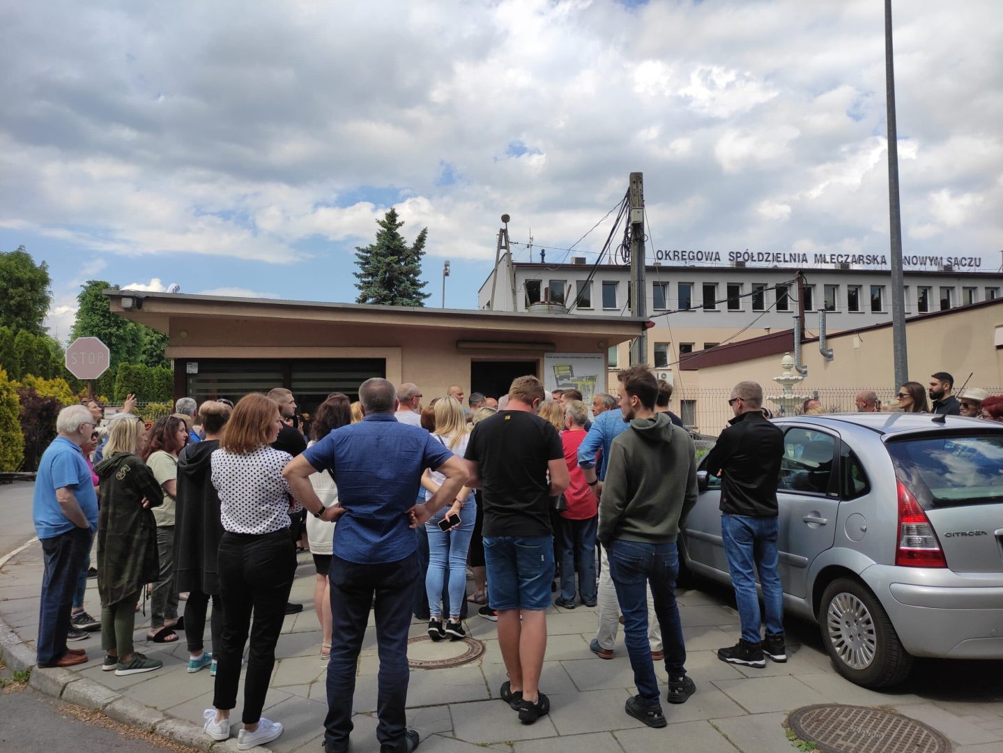 Nowy Sącz protest pod OSM