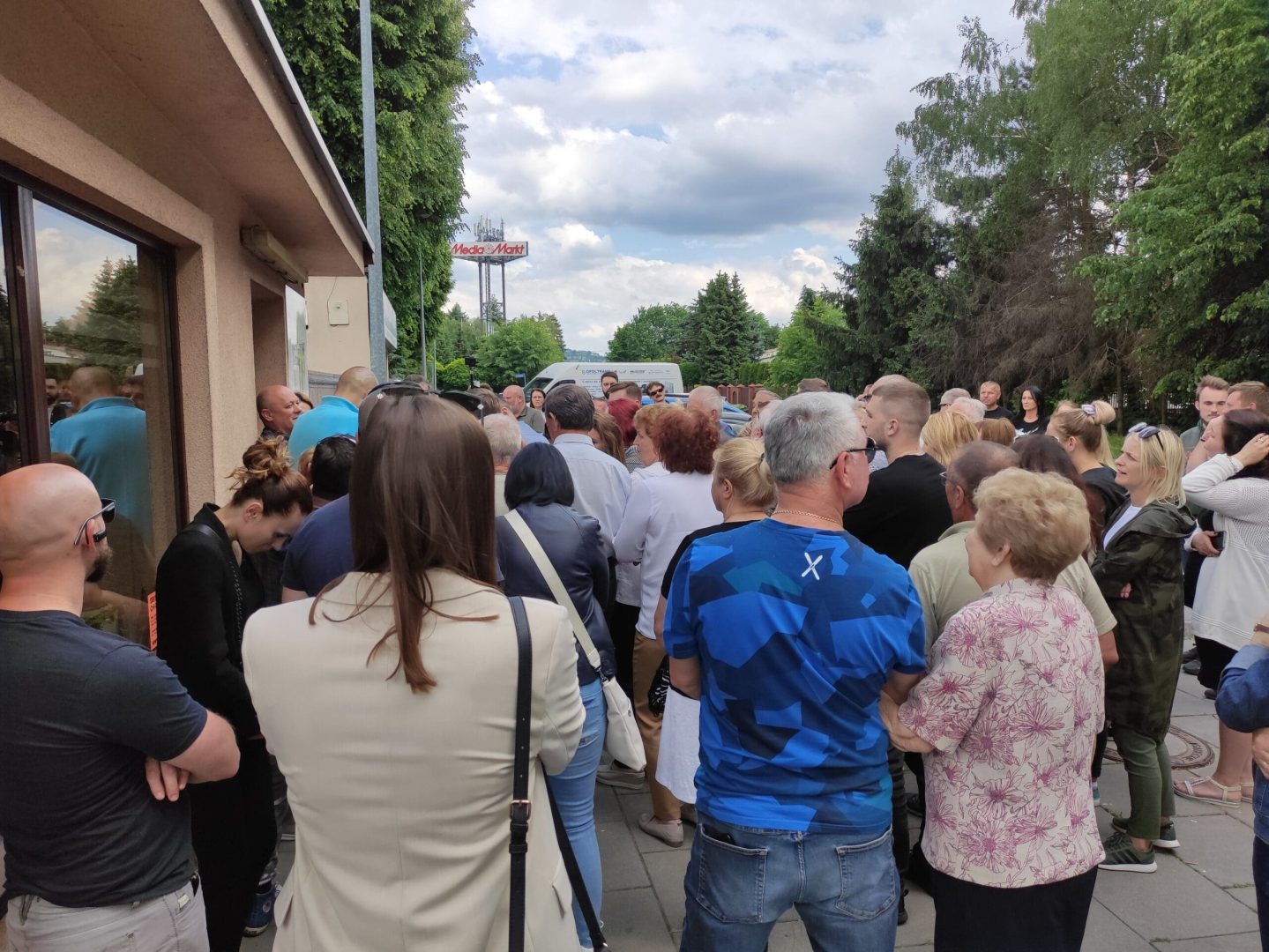 Nowy Sącz protest pod OSM