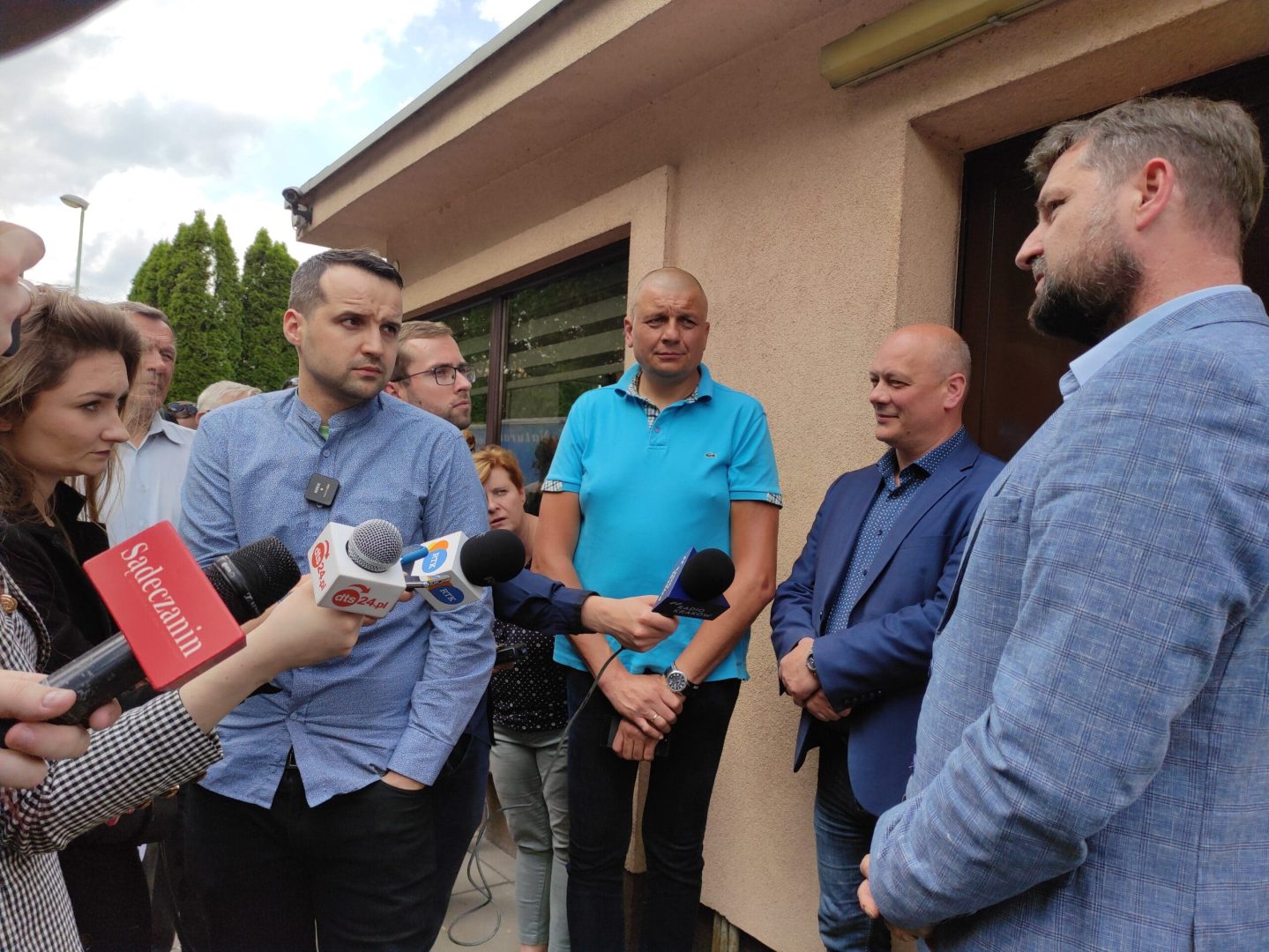 Nowy Sącz protest pod OSM