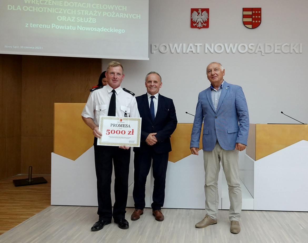 promesy dla ochotniczych straży pożarnych i służb