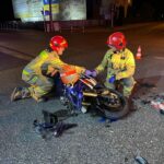 Chełmiec, zderzenie osobówki i motocykla
