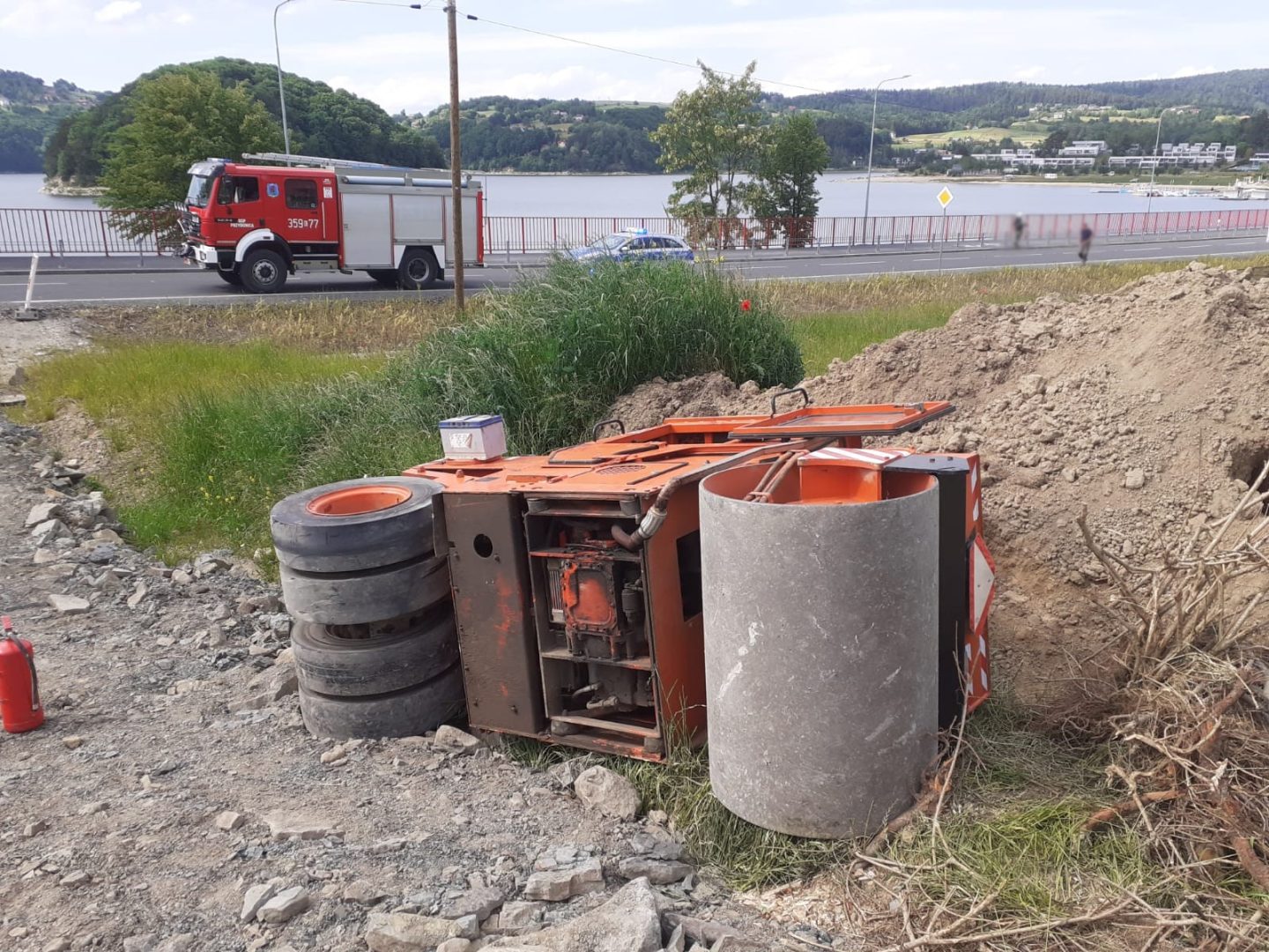 Gródek nad Dunajcem, wywrotka walca