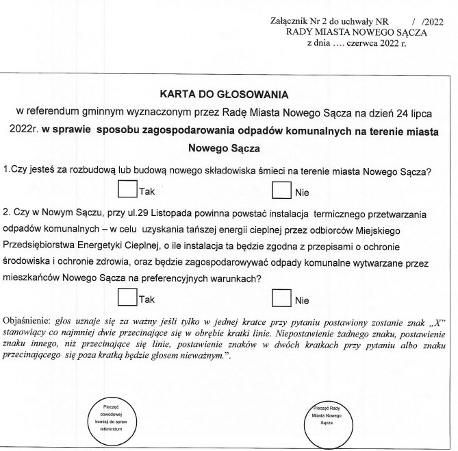 spalarnia, referendum, Nowy Sącz