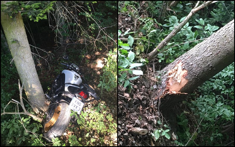 Krużlowa Niżna, atak, motocyklista, wypadek