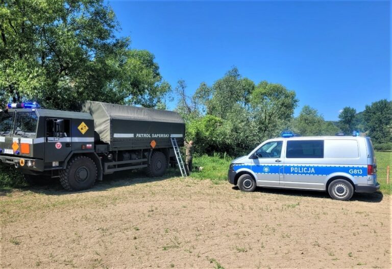 Dąbrowa. Poszedł łowić ryby, znalazł pozostałość po II wojnie światowej