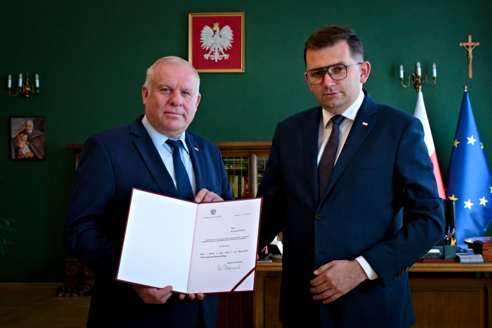wicewojewoda Ryszard Pagacz,, Mateusz Małodziński