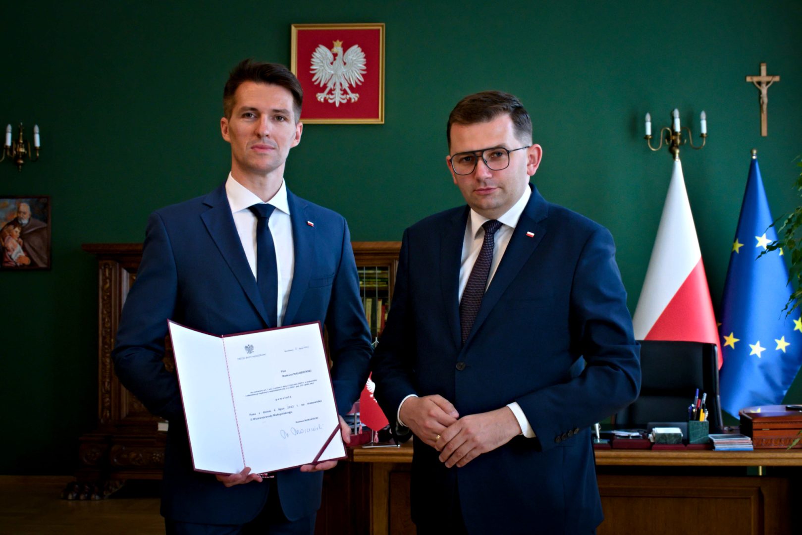 wicewojewoda Ryszard Pagacz,, Mateusz Małodziński