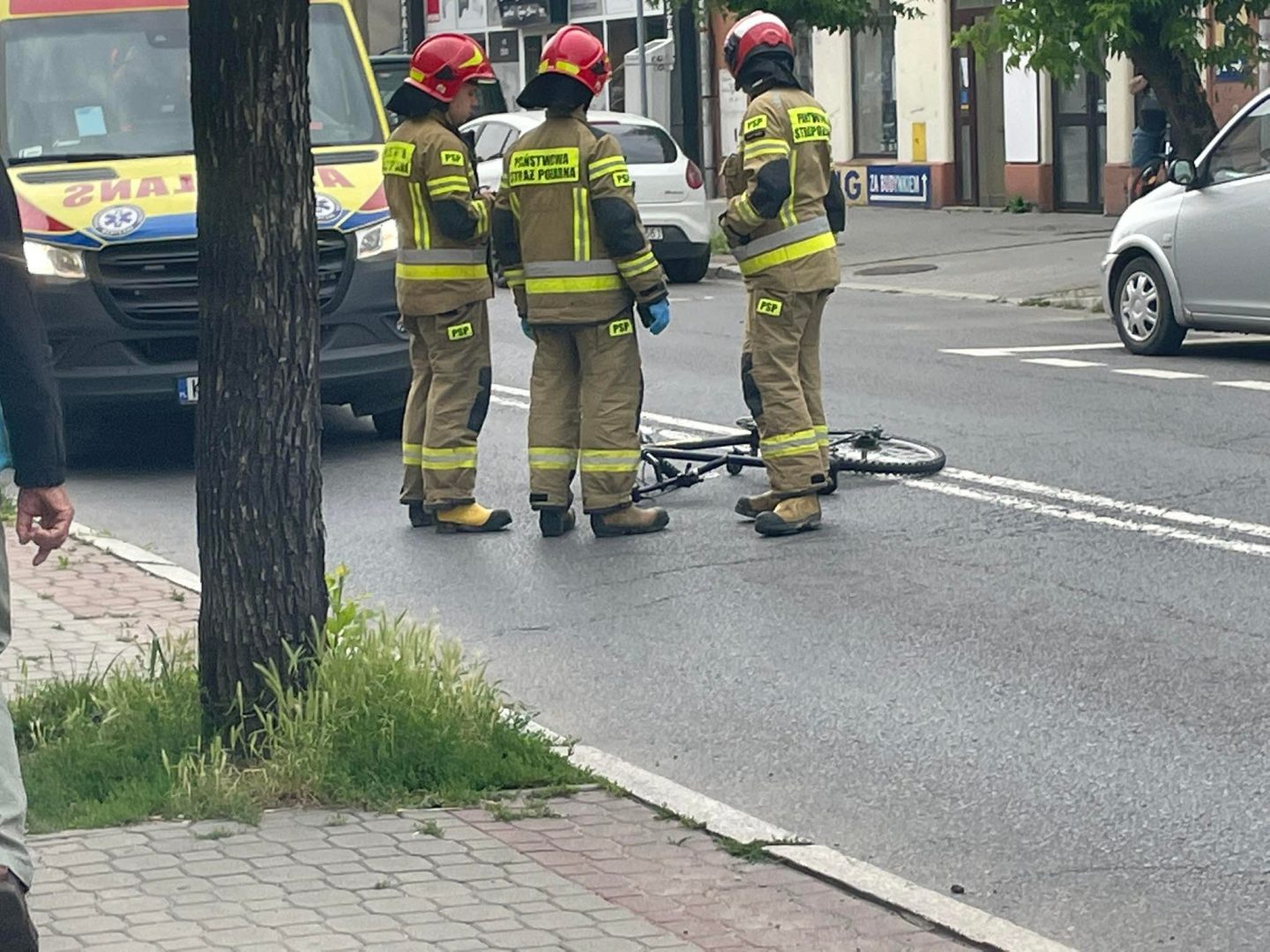 Lwowska, potrącenie rowerzysty, Nowy Sącz