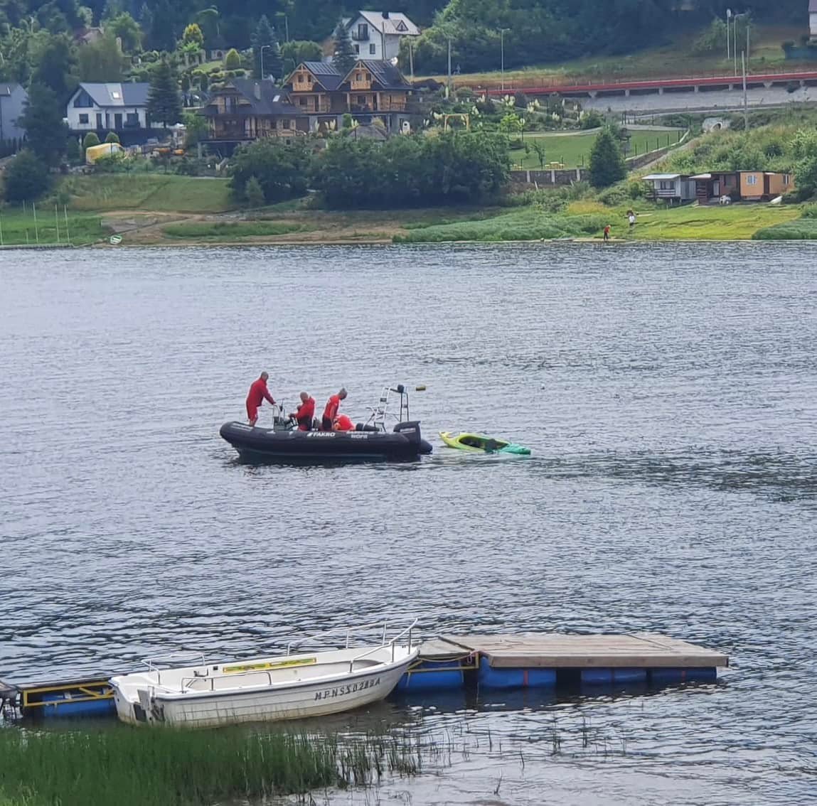 Bartkowa Posadowa, przewrócony kajak