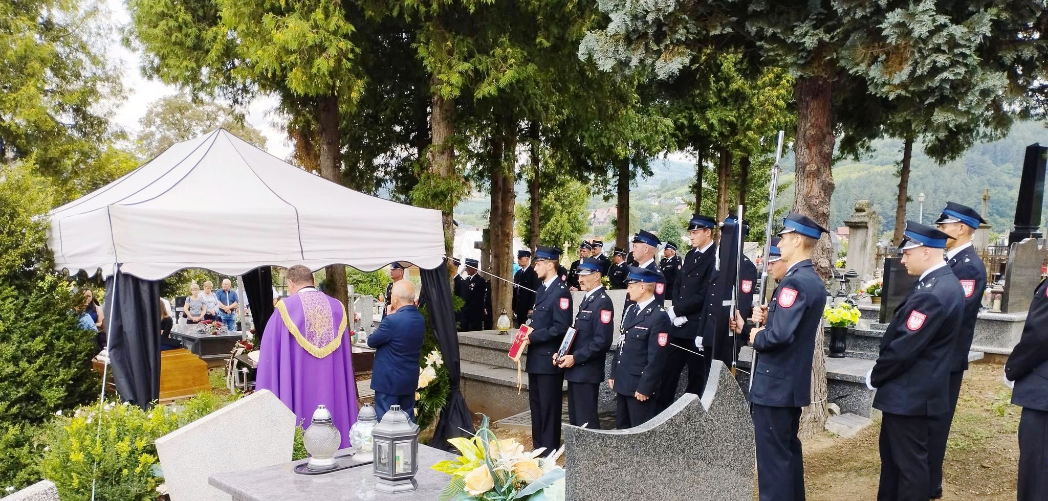 pogrzeb strażaka OSP Zabrzeż