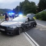 Barcice - zderzenie samochodów