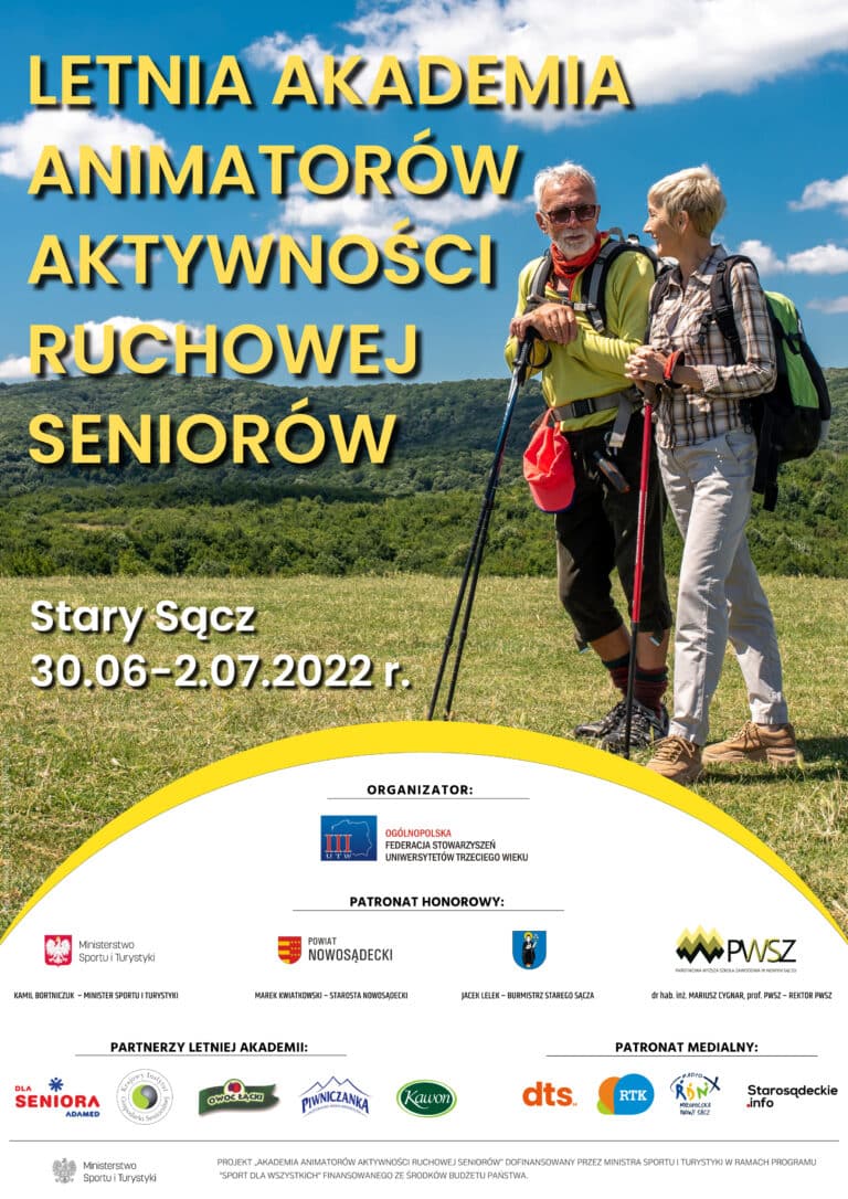 Letnia Akademia Animatorów Aktywności Ruchowej Seniorów