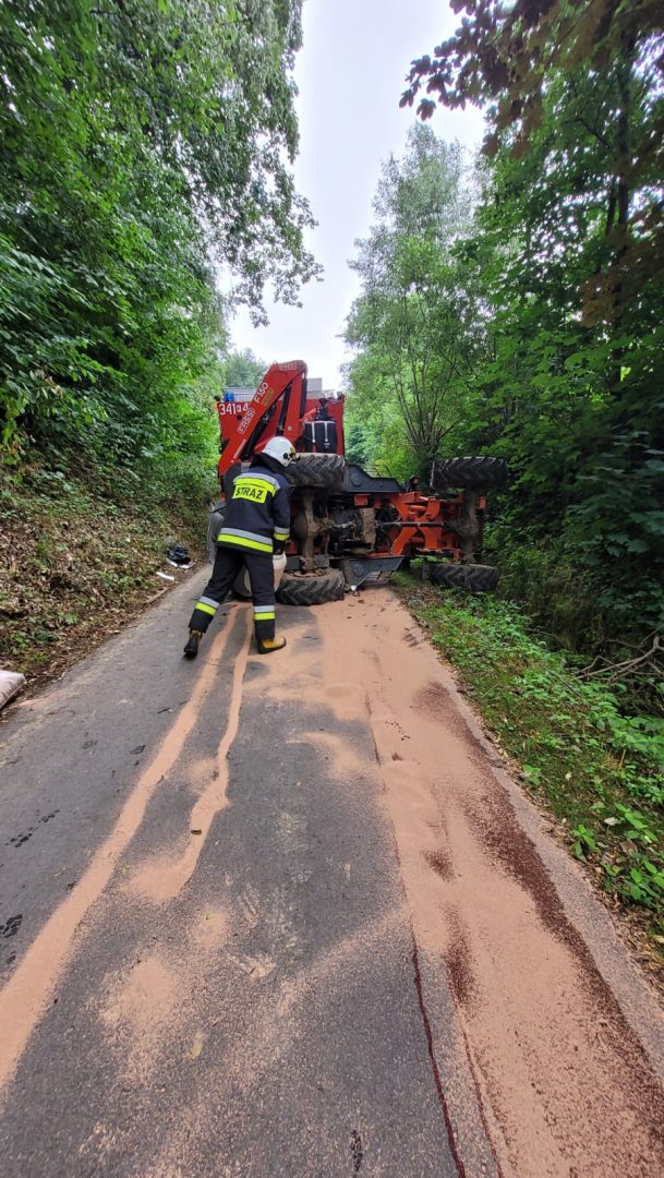 wypadek traktor Białawoda