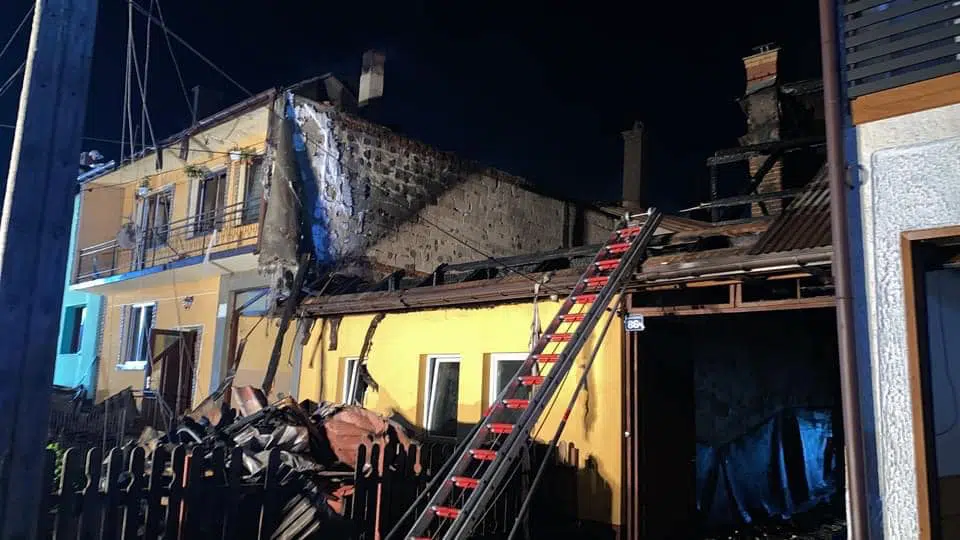 pożar, Nowa Biała