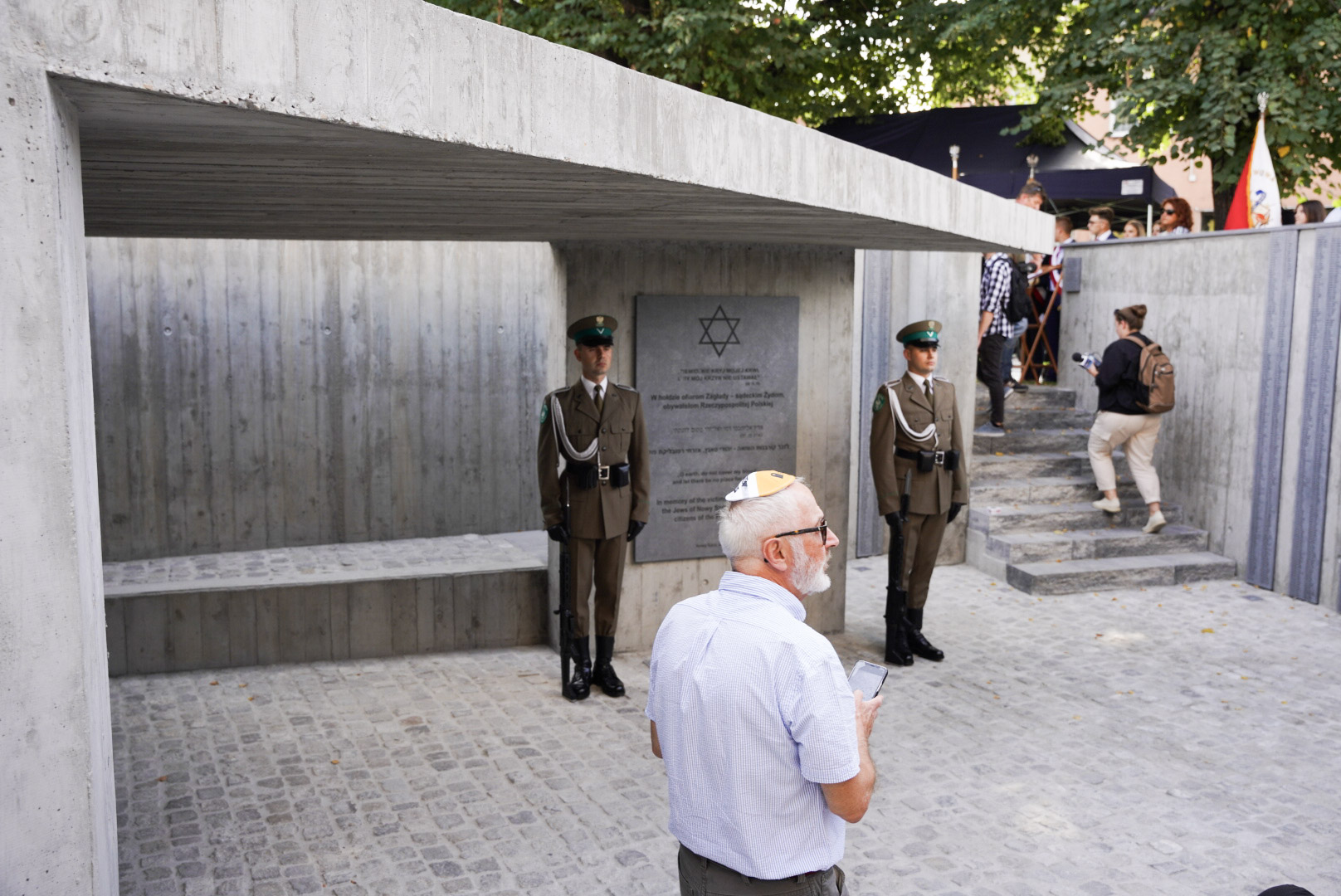 odsłonięcie pomnika ofiar Holocaustu Nowy Sącz