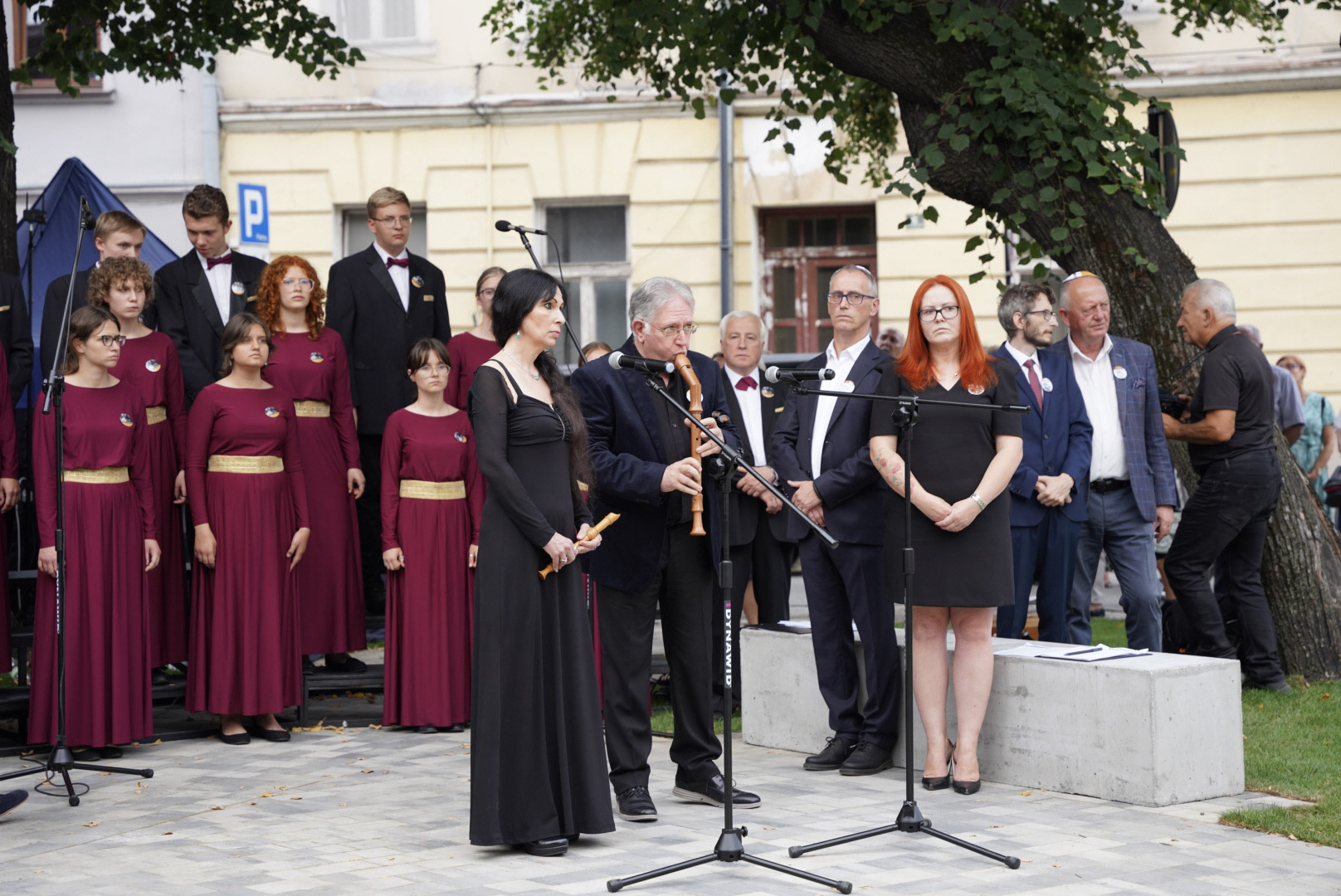odsłonięcie pomnika ofiar Holocaustu Nowy Sącz