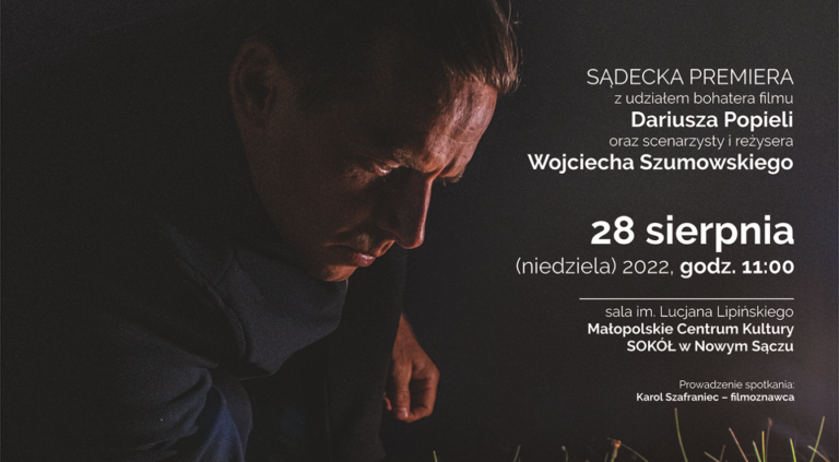 Sądecka premiera filmu „Ukos Światła” i spotkanie z Dariuszem Popielą