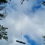 Mogielica, wieża widokowa, budowa, helikopter, śmigłowiec