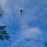 Mogielica, wieża widokowa, budowa, helikopter, śmigłowiec