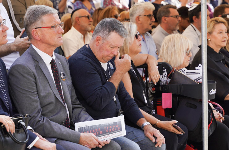 odsłonięcie pomnika ofiar Holocaustu Nowy Sącz