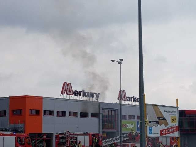 Nowy Sącz, pożar Merkury Market