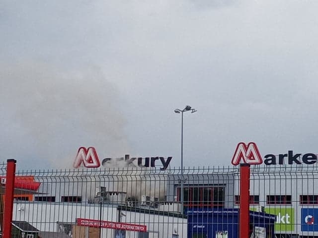 Nowy Sącz, pożar Merkury Market