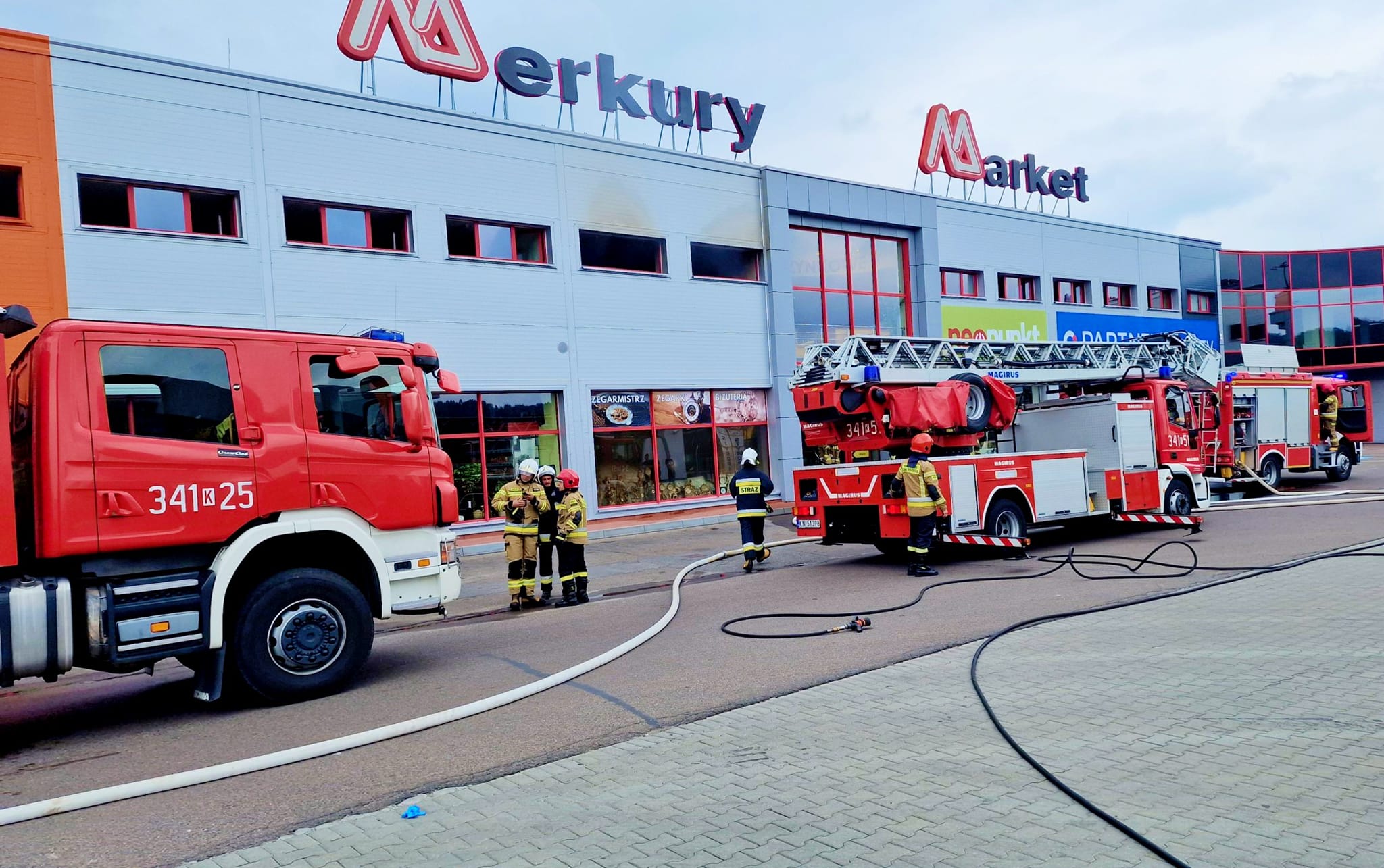 pożar Merkury Market