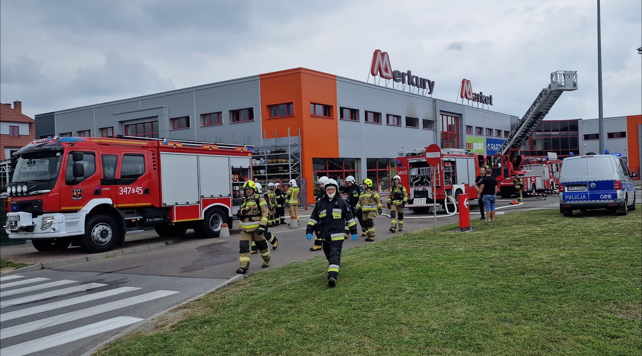 pożar Merkury Market
