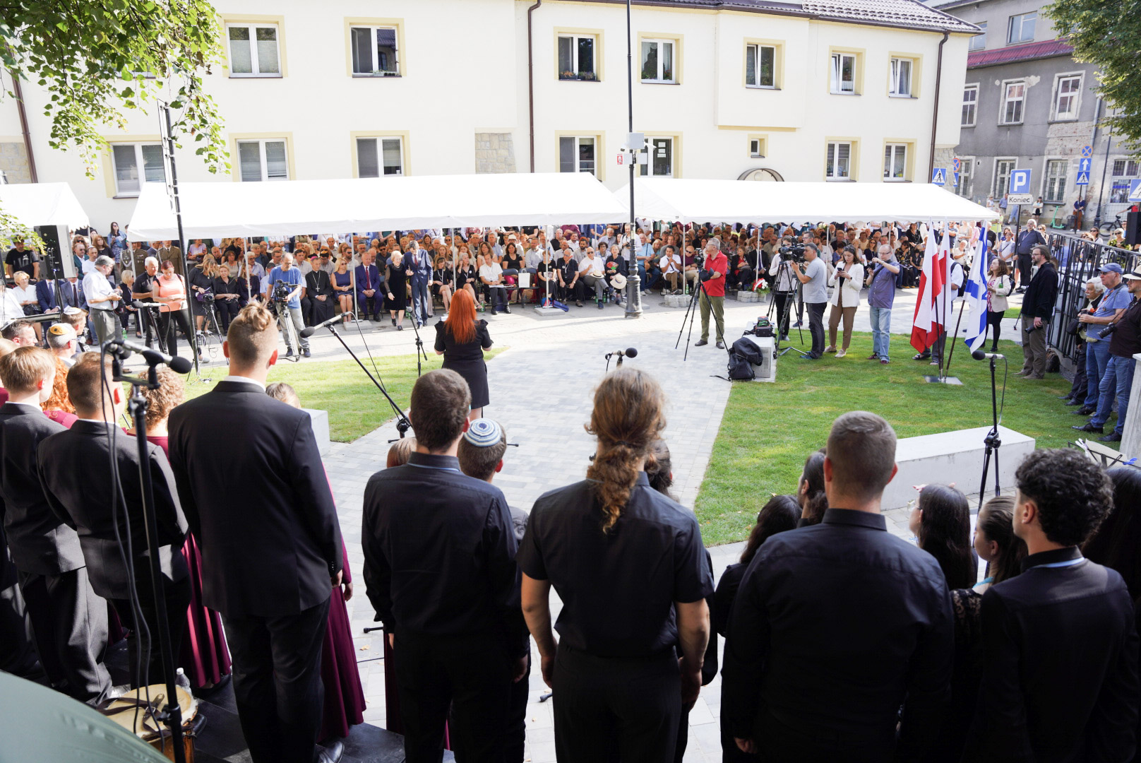 odsłonięcie pomnika ofiar Holocaustu Nowy Sącz
