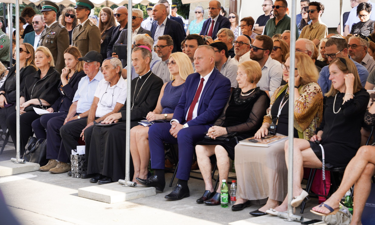 odsłonięcie pomnika ofiar Holocaustu Nowy Sącz