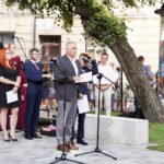 odsłonięcie pomnika ofiar Holocaustu Nowy Sącz