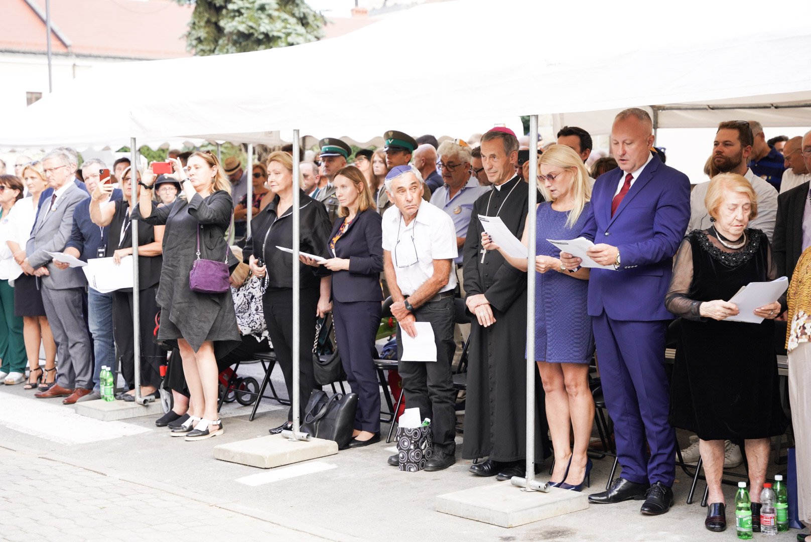 odsłonięcie pomnika ofiar Holocaustu Nowy Sącz