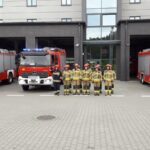 hołd dla zmarłego strażaka
