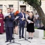 odsłonięcie pomnika ofiar Holocaustu Nowy Sącz