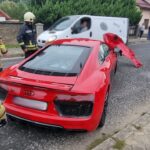 Stary Sącz - kierowca wjechał w ogrodzenie
