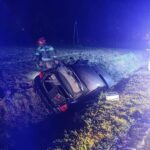 Siedlce - samochód wypadł z drogi