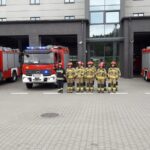 hołd dla zmarłego strażaka