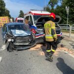 kolizja karetki z samochodami osobowymi, Frycowa