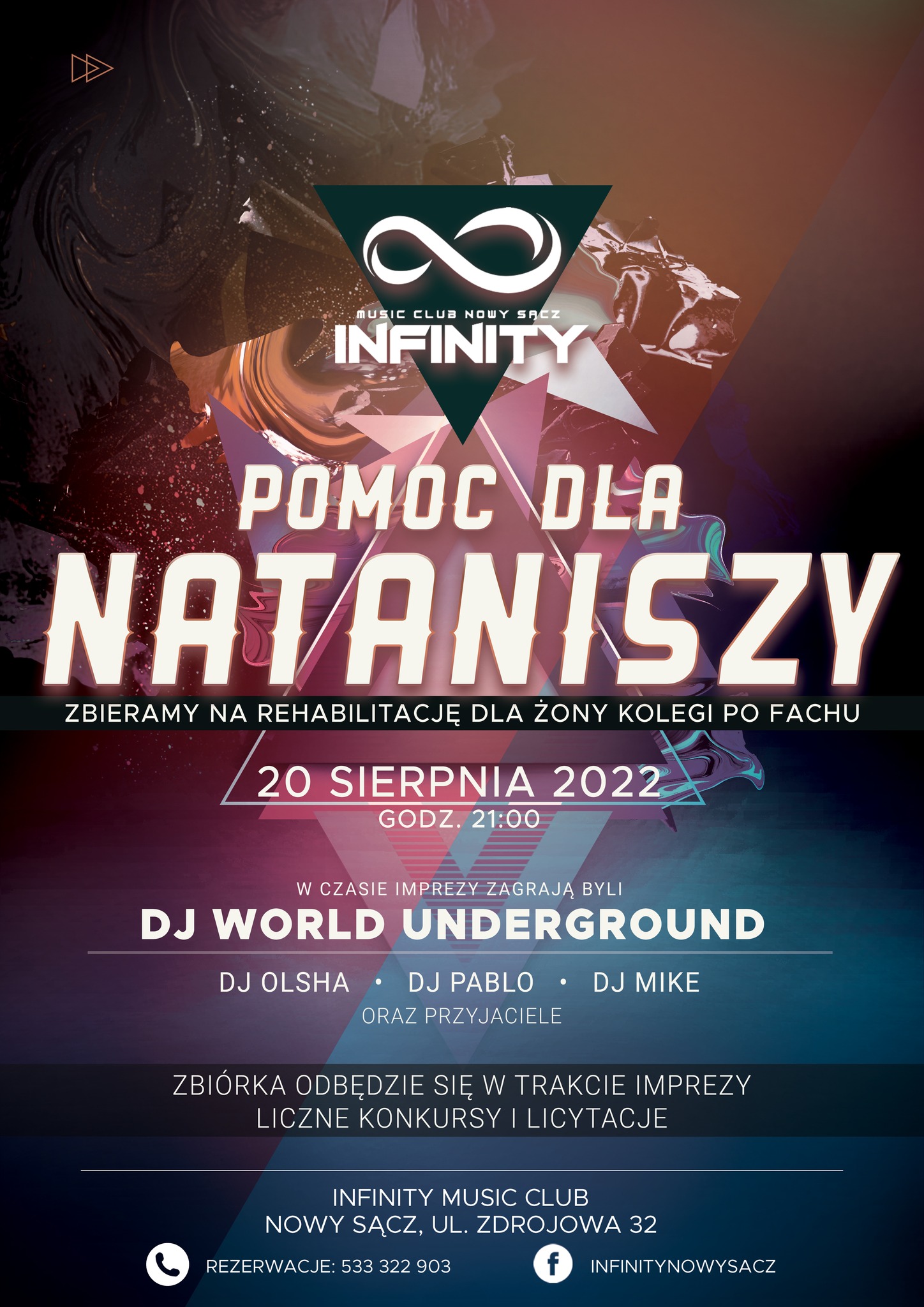Infinity Music Club, Natanisza, zbiórka