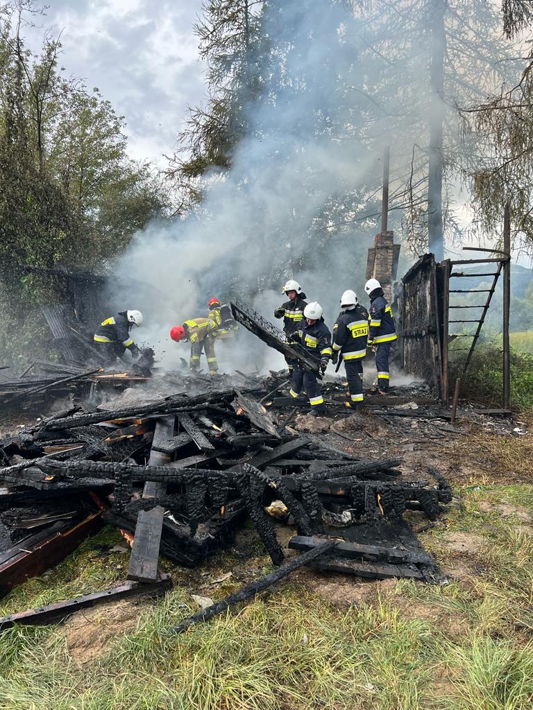 pożar w Marcinkowicach