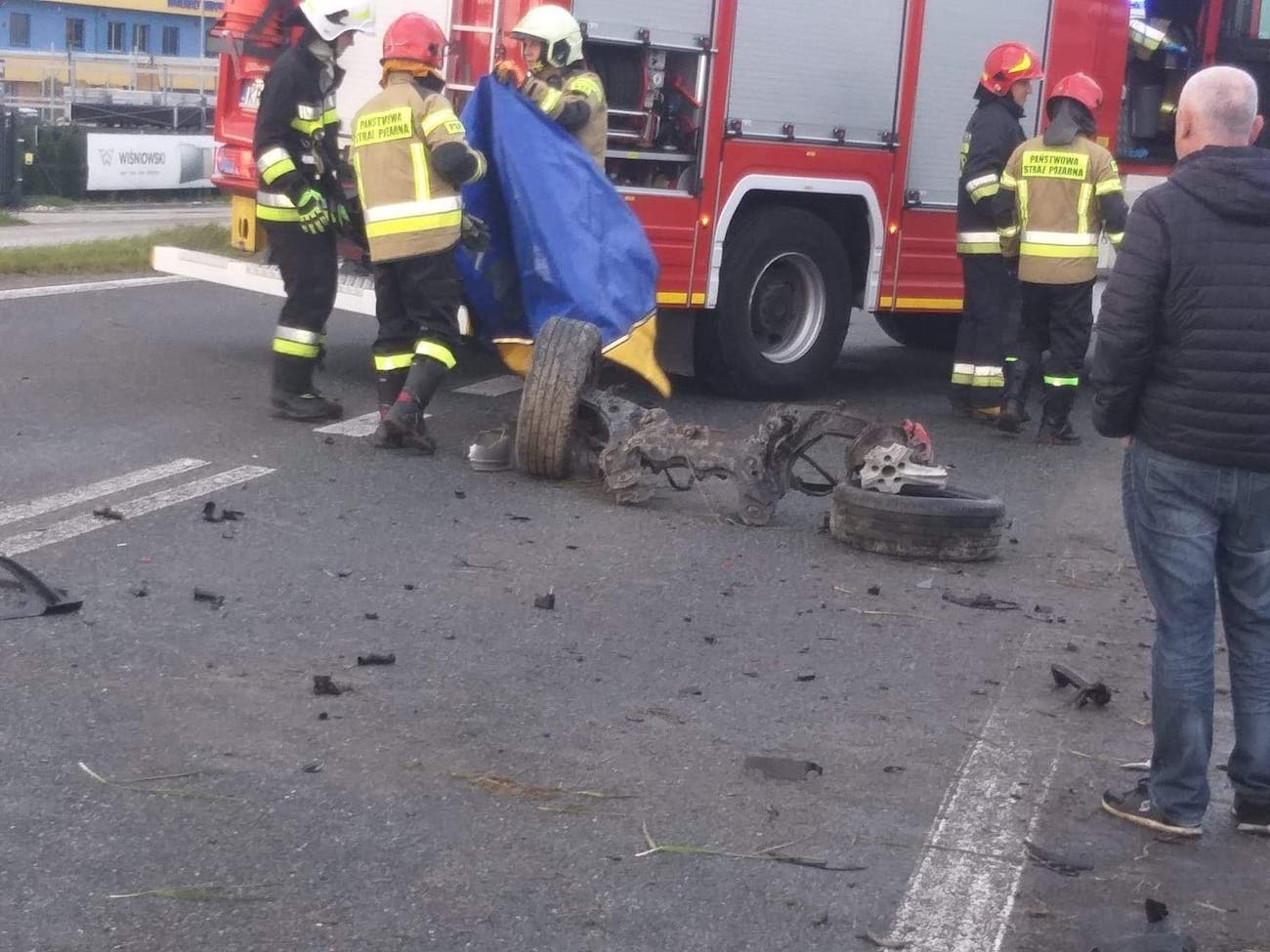 Podrzecze, wypadek, obwodnica zachodnia Nowego Sącza, LPR