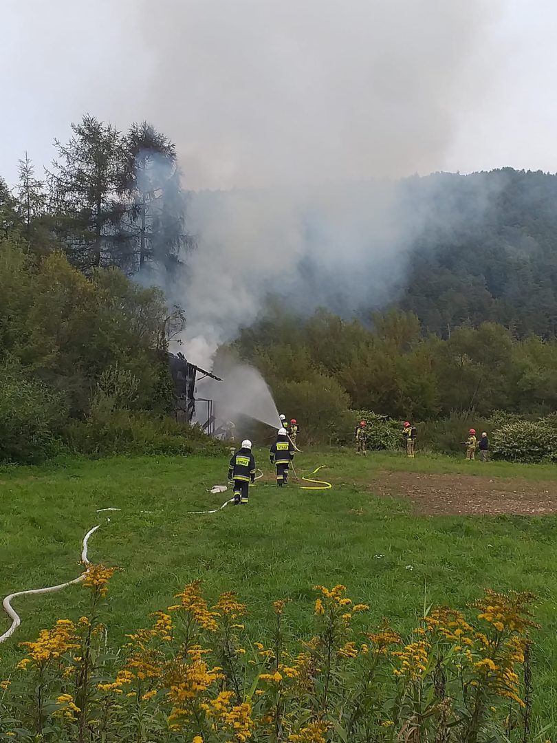 pożar w Marcinkowicach