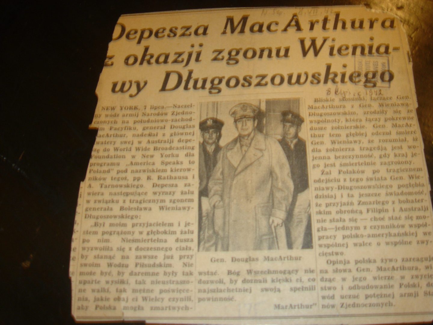 Generał Bolesław Wieniawa Długoszowski Honorowym Obywatelem Bobowej