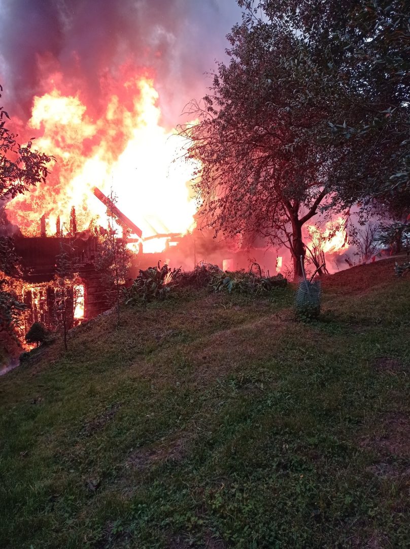 pożar, łazy brzyńskie