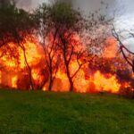 pożar, łazy brzyńskie