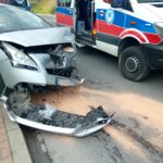 Zderzenie na ul. Nawojowskiej w Nowym Sączu