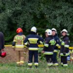 Stróżna, studnia, zasypany mężczyzna