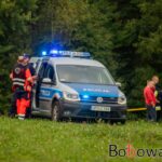 Stróżna, studnia, zasypany mężczyzna