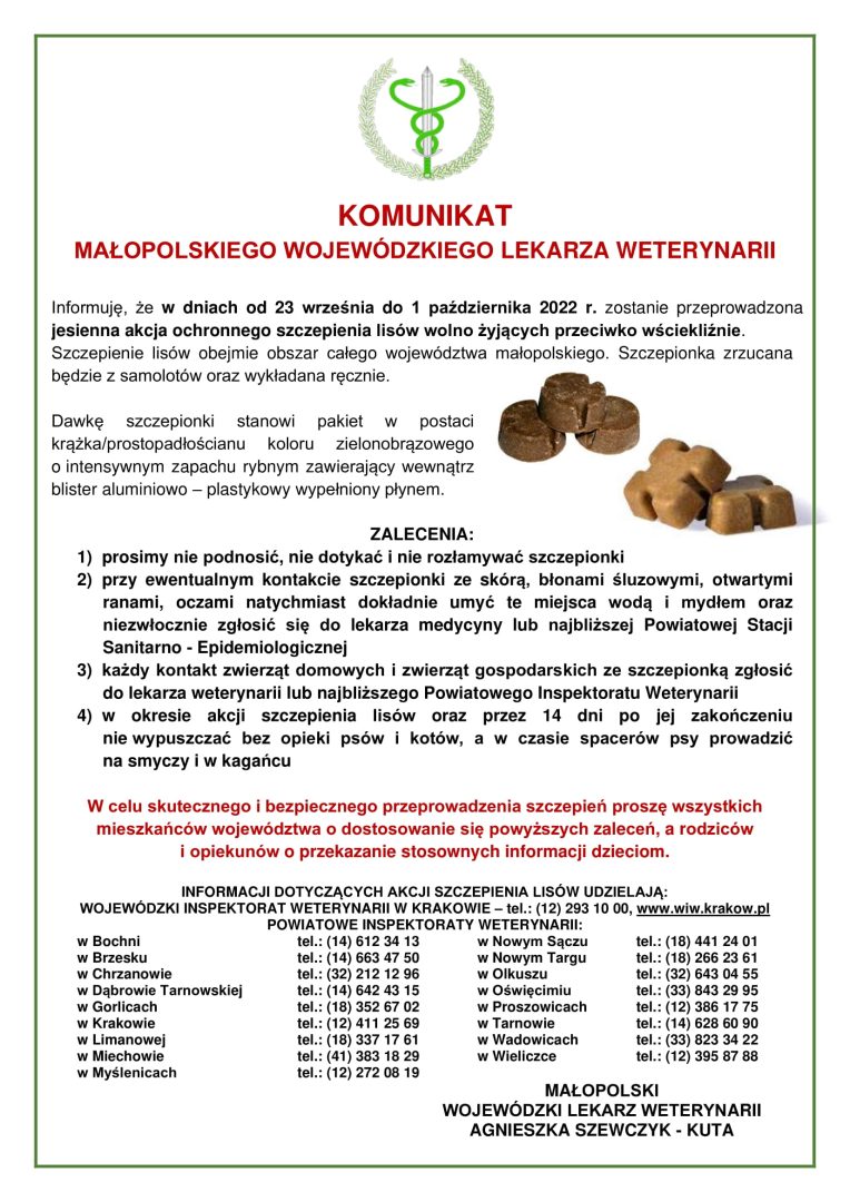 szczepienie lisów